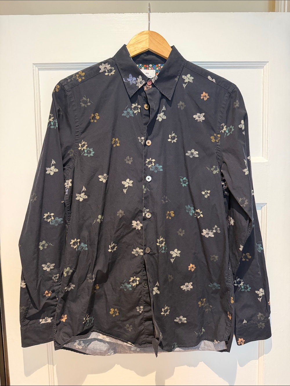 Paul Smith Blue Floral Button-Down Shirt